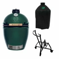 Big Green Egg Medium Barbecue ø 38 Cm Keramiek Groen Met IntEGGrated Nest, Handler En Hoes