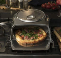 Oldenhof Fernus Stovetop Pizzaoven Rvs -Big Green Egg Verkoop fernus silver sfeer